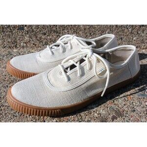 Toms Carmel Canvas sneakers, lace up cupsole, women's 9